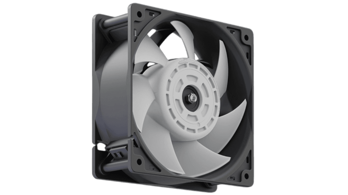 Complete industrial fan showing modular design